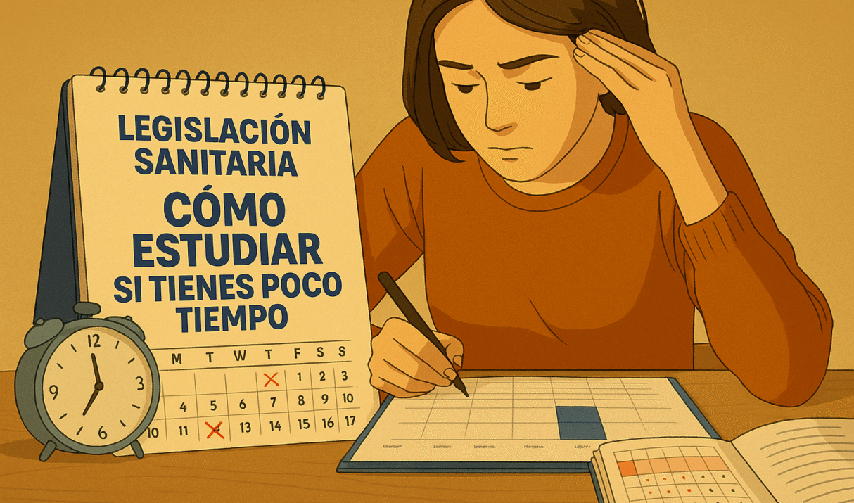 Cómo estudiar la legislación sanitaria si tienes poco tiempo (Guía 2026)