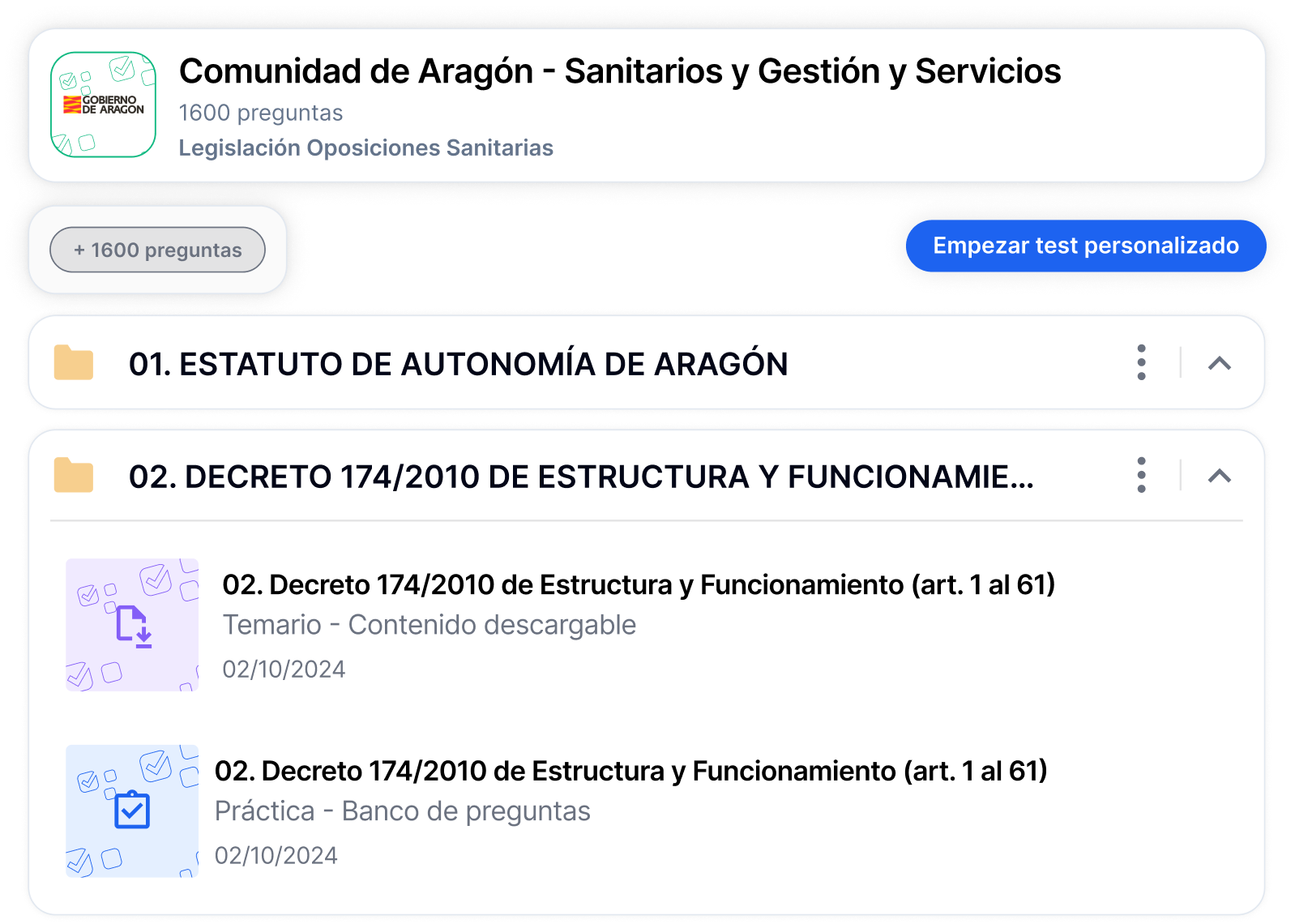 Plataforma específica para preparar la legislación de la comu nidad de Aragón y la normativa estatal